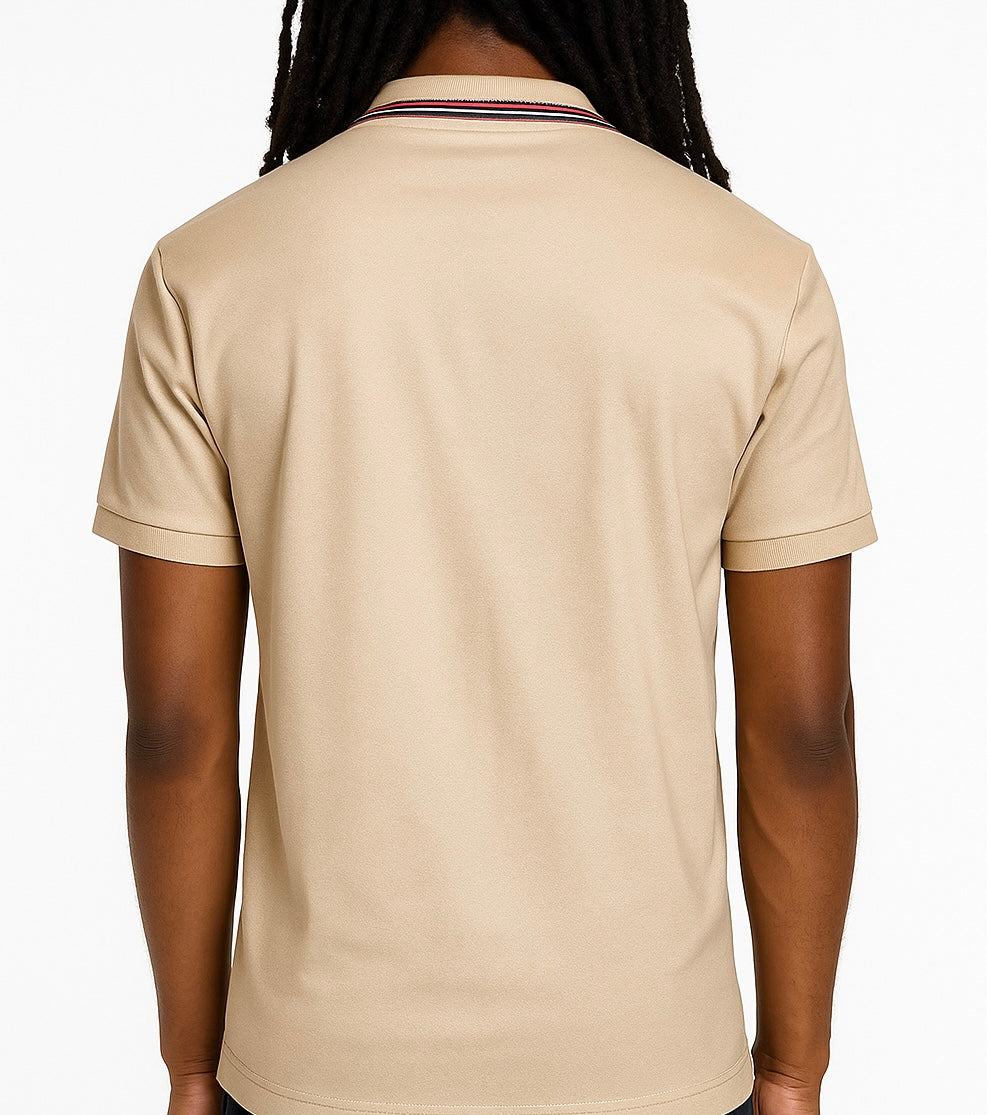 Men’s Burberry Logo  Embroidered Polo Shirt
