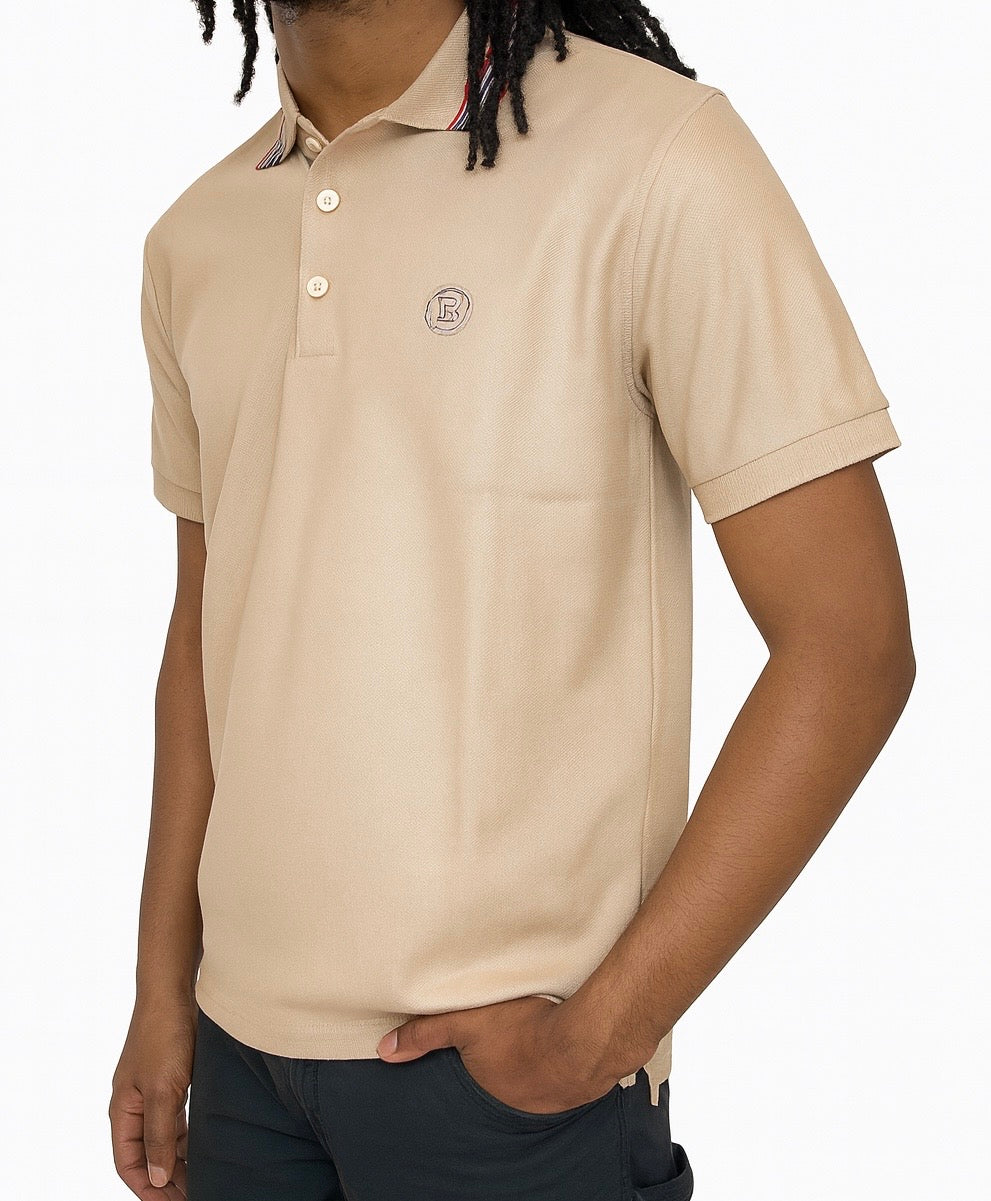 Men’s Burberry Logo  Embroidered Polo Shirt